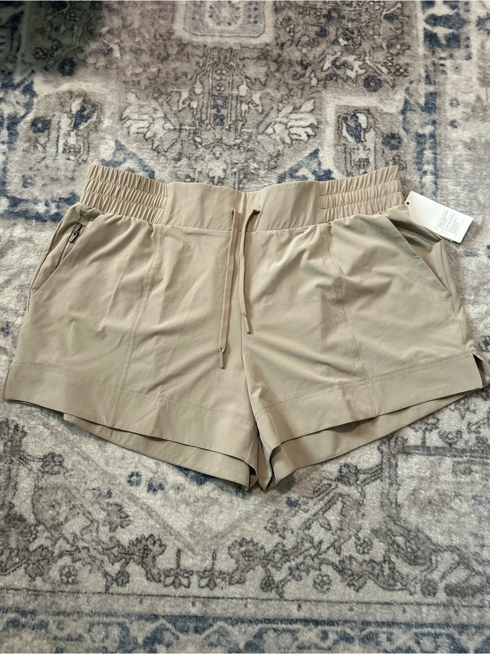 all in motion Women’s Relaxed Drawstring Shorts in Tan